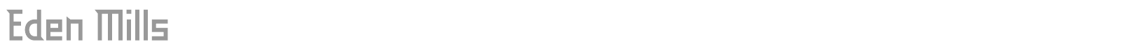 Eden Mills font preview